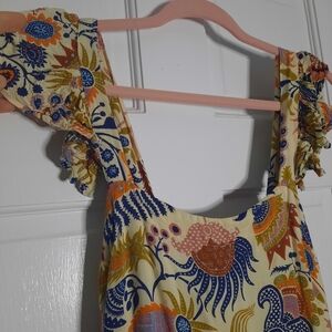 House of Harlow 1960 Molly Bird Floral Boho Prairie Maxi Dress